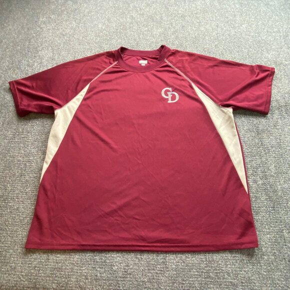 Augusta Sportswear Shirt Mens 2XLMaroon Moisture Management Athletic Gym Workout - Picture 1 of 10